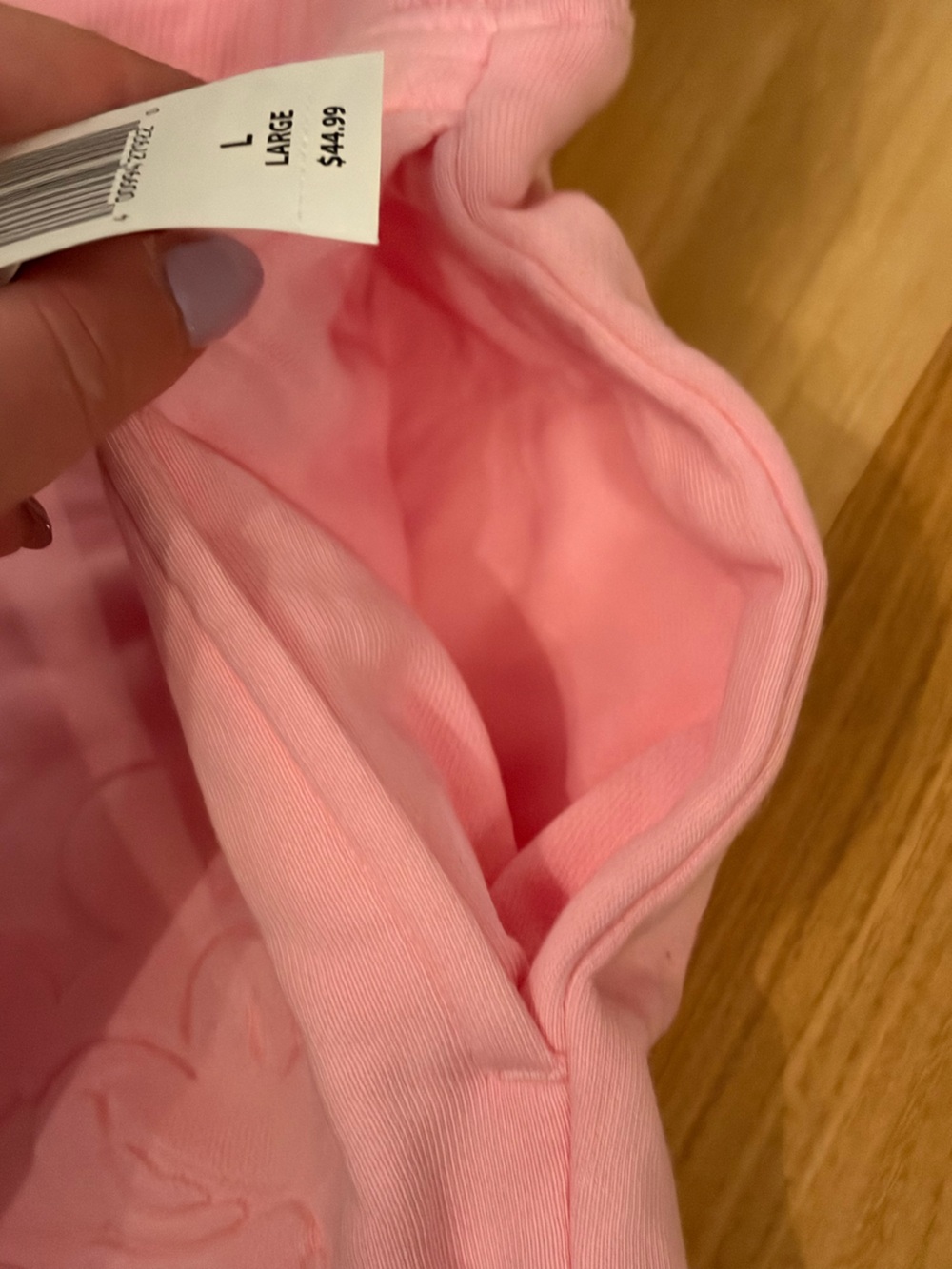 NWT Walt Disney World 2025 Pink Mickey Embossed Athletic Short Cotton Bld Size L - Picture 5 of 10